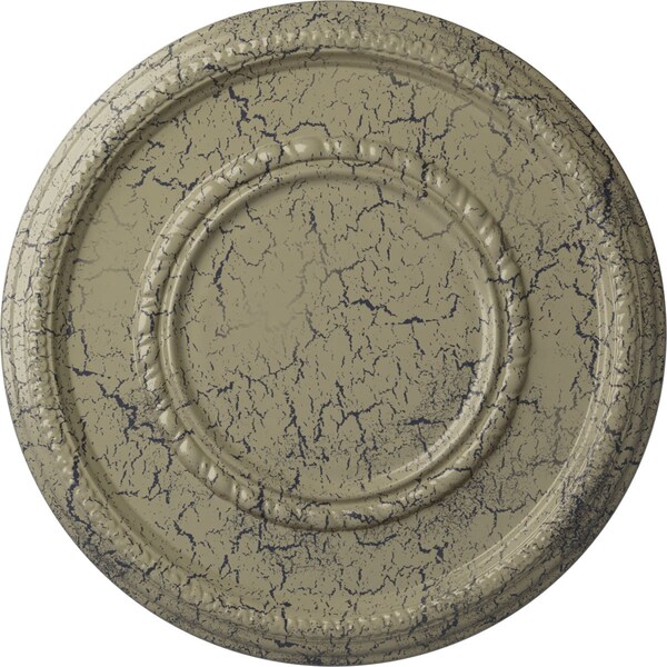 Ekena Millwork Federal Roped Large Medallion (Canopies up to 7 3/4"), 17 3/8"OD x 1 1/8"P, Castle Stone Crackle CM17FECSC - main